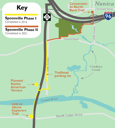 Map of the Spoonville construction phases