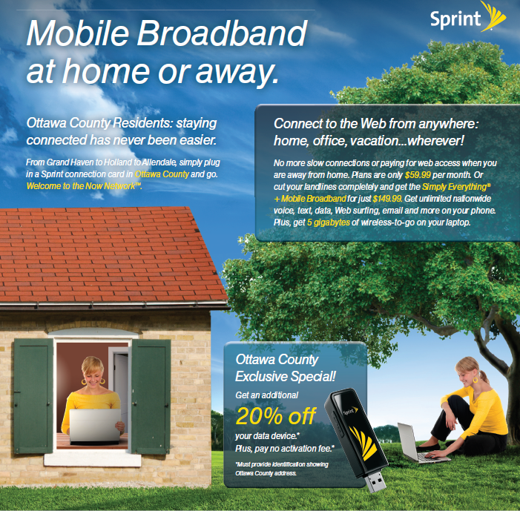 Mobile Broadband At Home or Away - Sprint